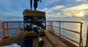 Atlantas Marine ROV on the platform deck